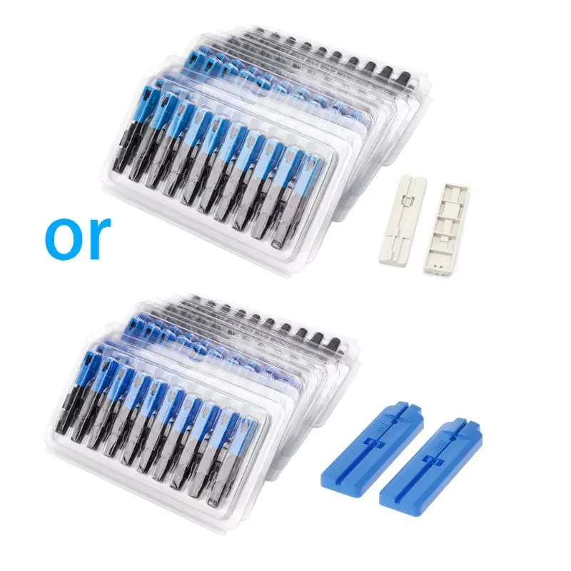100PCS SC Optic Fiber Quick Cold FTTH Single Mode UPC Fast Connector X4YD | Обустройство дома