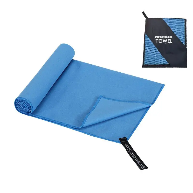 

Microfiber Double-Faced Velvet Sports Towel Absorbent Quick-Drying Swimming Bath Towel Gym Fitness Travel Towels Two Size