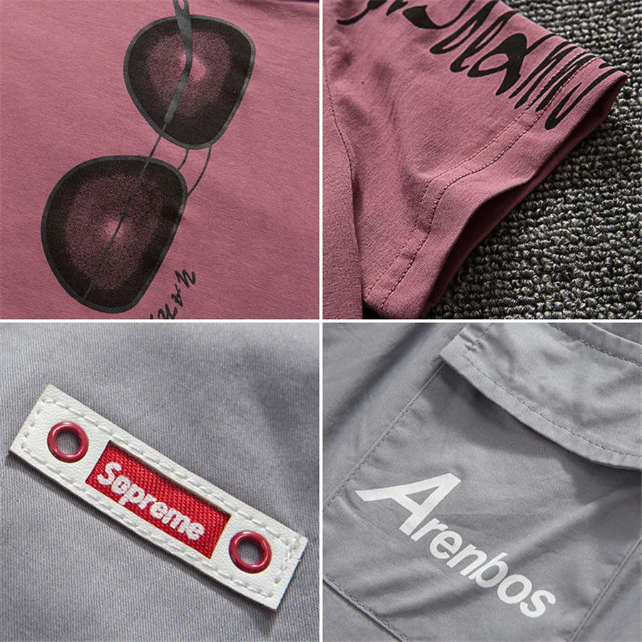 Летний комплект одежды для мальчиков детский спортивный костюм с коротким