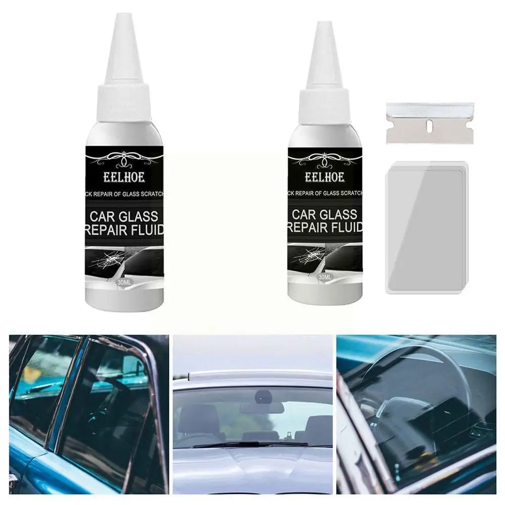 

Quick Repair Car Windshield Repair Kit Broken Glass Car Repair Polishing DIY Tool Windshield Resin Glass Window Sealer B0H0