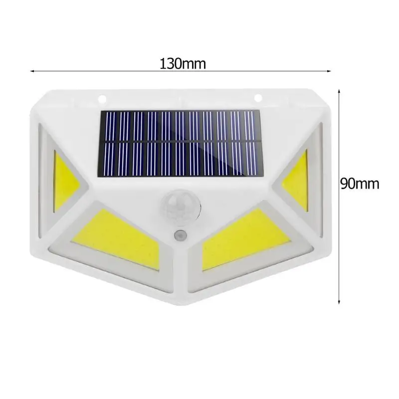 Открытый COB 68LED Солнечная энергия мощность стены крыльцо огни движения сенсор