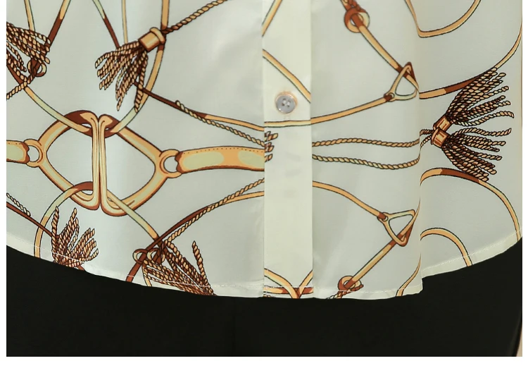 

New Silk Shirt Women's Chiffon Blusas Mujer Korean 2020 New Autumn Long Sleeve Casual Cardigan Print Women Blouse Tops 609i