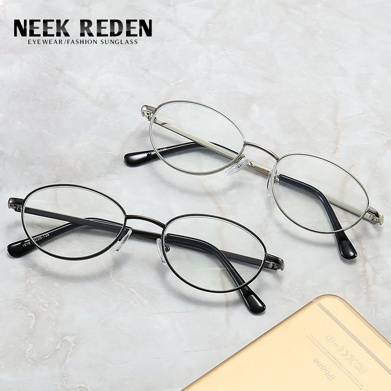 Металлический каркас Для мужчин очки для чтения ретро антибликовыми свойствами