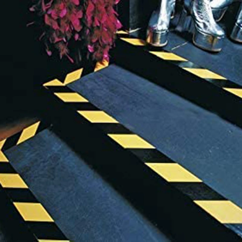 2 шт. черно-желтые Предупреждение ждаПредупреждение наклейки на пол |