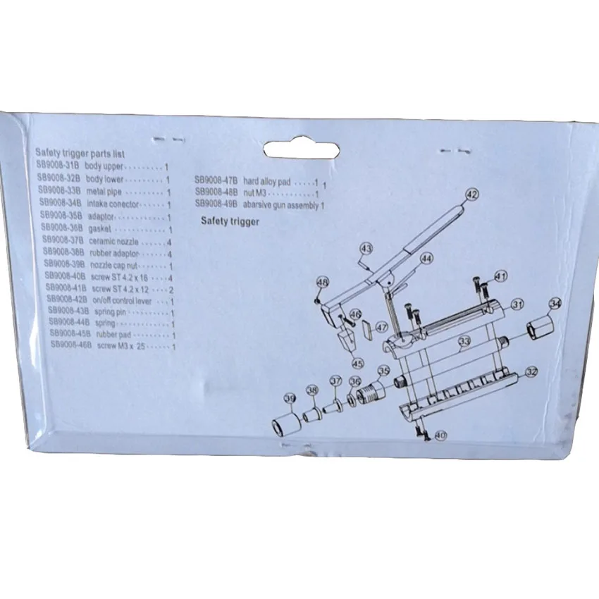 

Handheld Spray Gun Pneumatic Sandblasting Guns Portable Rust Removal Polishing Burrs Cleaning Sandblaster Machine With 4 Nozzles