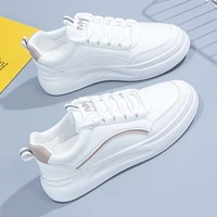 korean fashion sneakers women brand shoes women 2022 new low 1cm 3cm breathable lace up casual platform shoes women