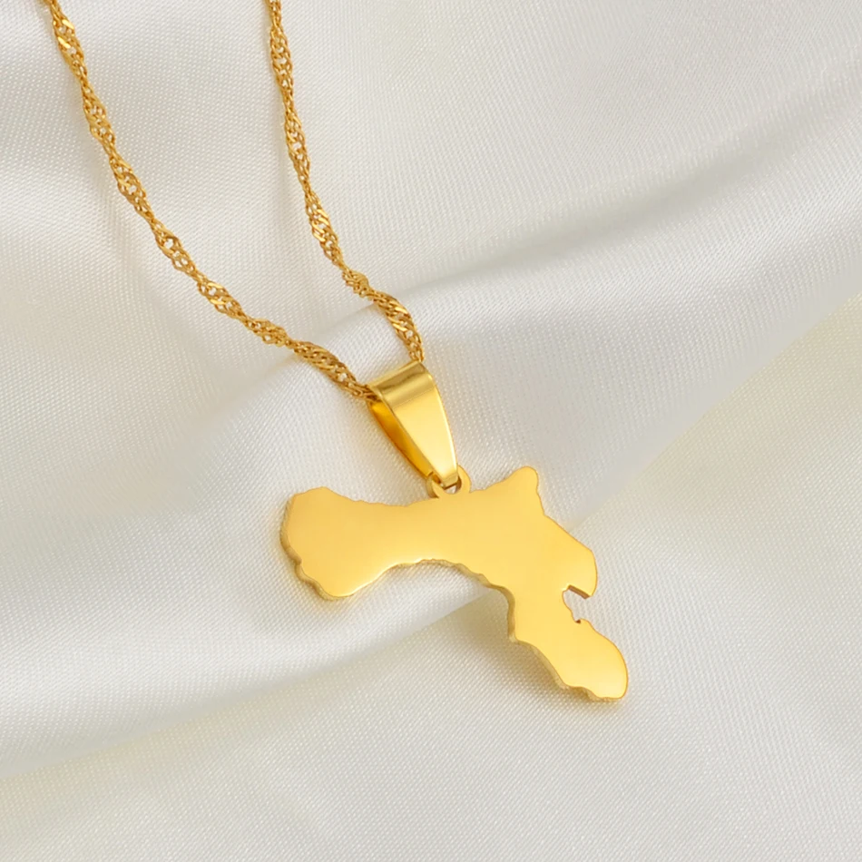 Ожерелья-подвески Anniyo 3 см с картой бонайра ювелирные изделия #062321P