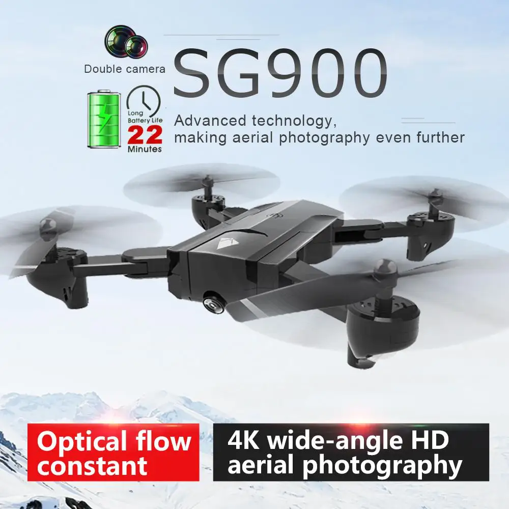 SG900 Дрон двойная камера HD 720P Профессиональный FPV Wifi RC фиксированная точка высота