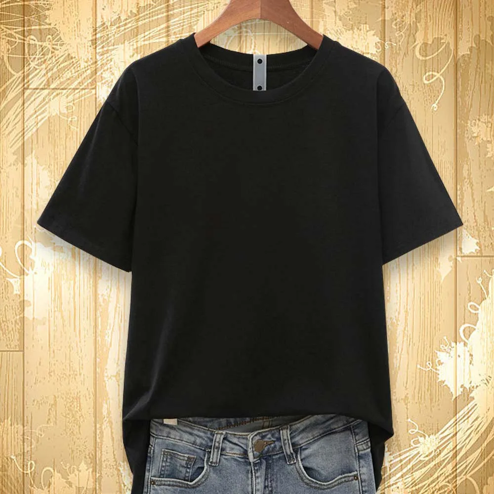 Женская хлопковая Футболка оверсайз белая однотонная футболка с коротким