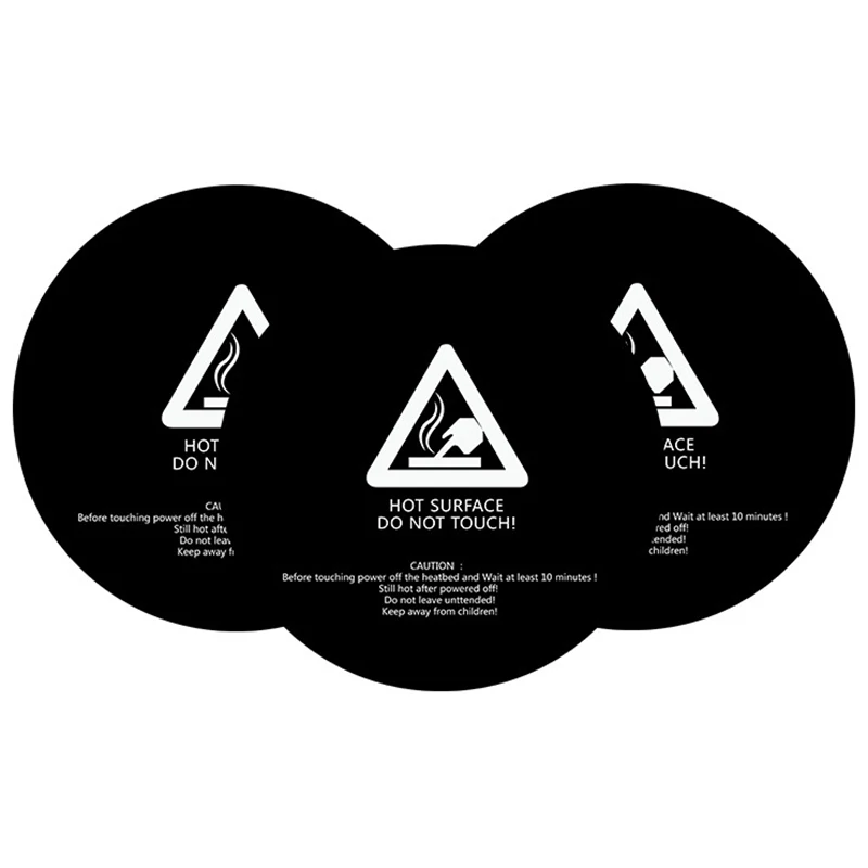 1 шт. 3d принтер Тепловые наклейки для кровати с лентой 200 мм Круглый принт сборка