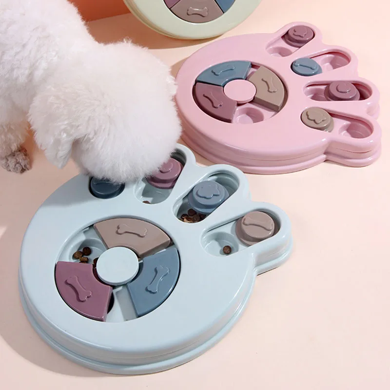 

Игрушки-головоломки для собак увеличение IQ, Интерактивная медленно дозирующая кормление, обучающие игры для собак, кормушка для маленьких ...