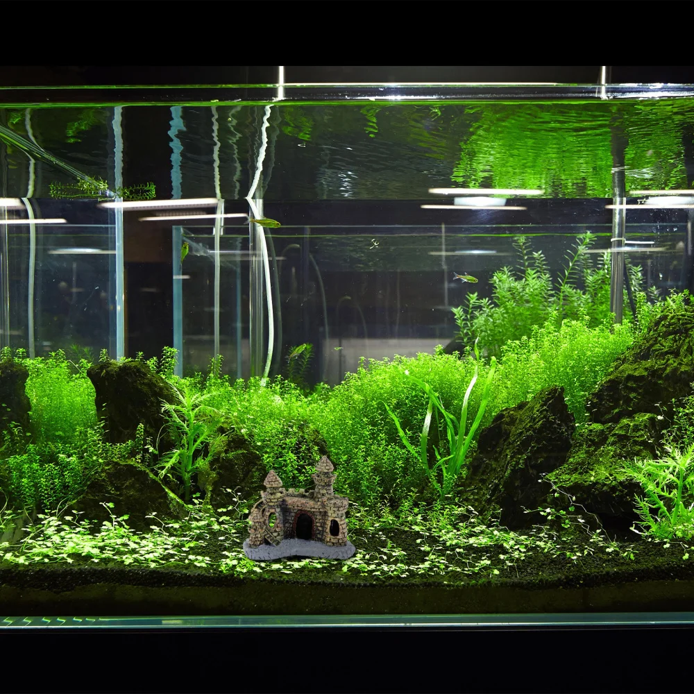 Антикварный мини замок ландшафт украшение для рыбок аквариум