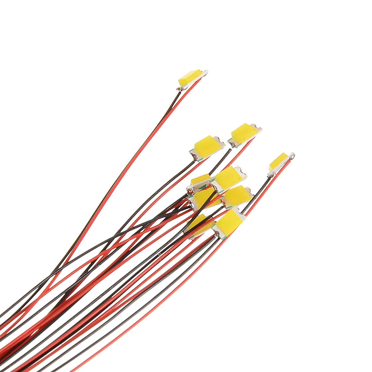 

10Pcs Warm White SMD Led 1206 Pre-soldered Micro Litz Wired Leads Warm White SMD Led 2.8V-3.4V For Small Models DIY