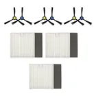 3 шт. боковая щетка фильтр + 6 шт. боковая щетка для Ilife V8s X750 X785 V8 уборочная машина запчасти для робота-пылесоса аксессуары # g35