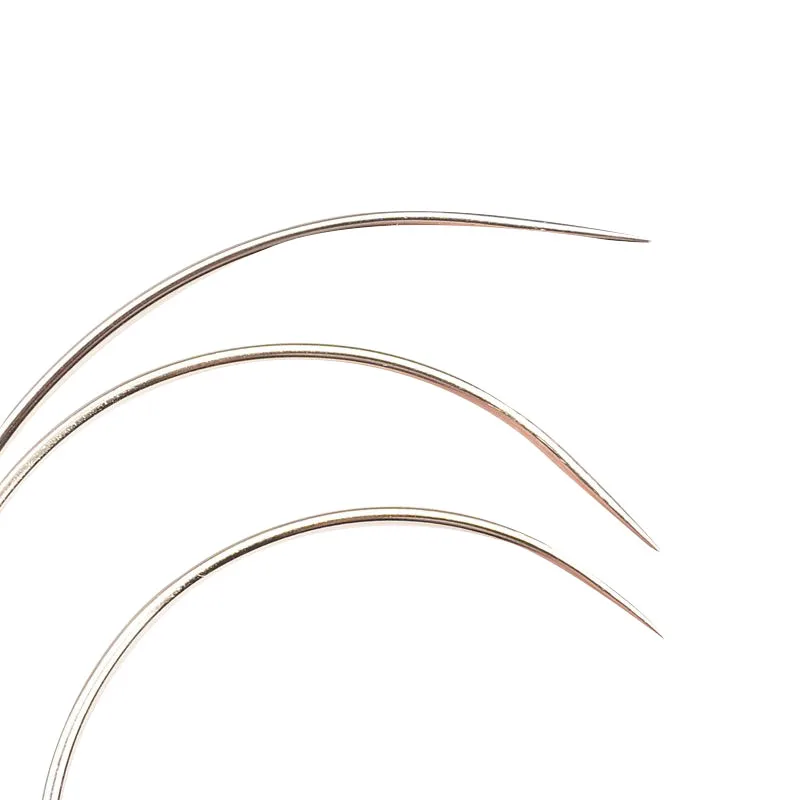 Набор иголки Крючки из нержавеющей стали #191 изогнутая игла для ручного шитья