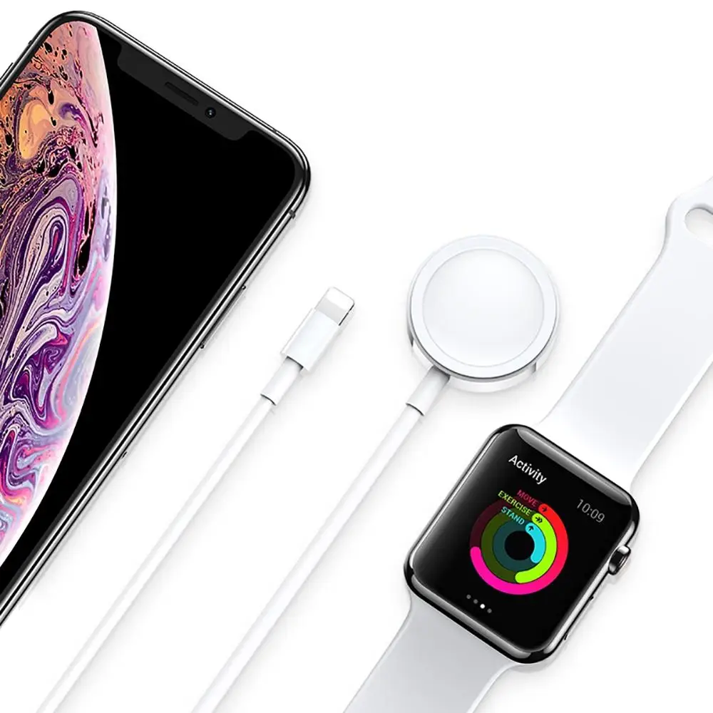 Для Apple Watch i Series 1 2 3 4 в usb зарядный кабель для iPhone 7 8 X XS Max XR беспроводное магнитное