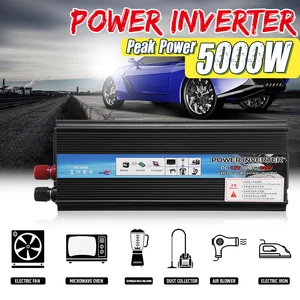 Автомобильный инвертор 12V 220V 5000W модифицированный синусоидный инвентор с пики на солнечных батареях Мощность инвертор Напряжение конвертер Трансформатор 12V24V DC до 110V220V