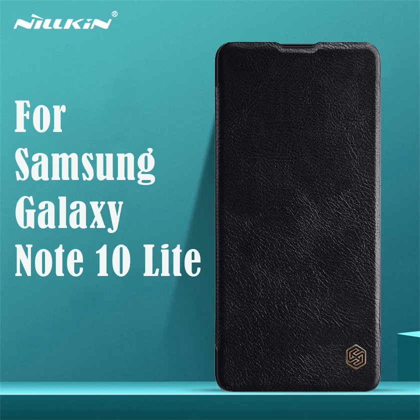 Чехол-книжка Nillkin Qin для Samsung Galaxy Note 10 Lite винтажный кожаный чехол-книжка с карманом