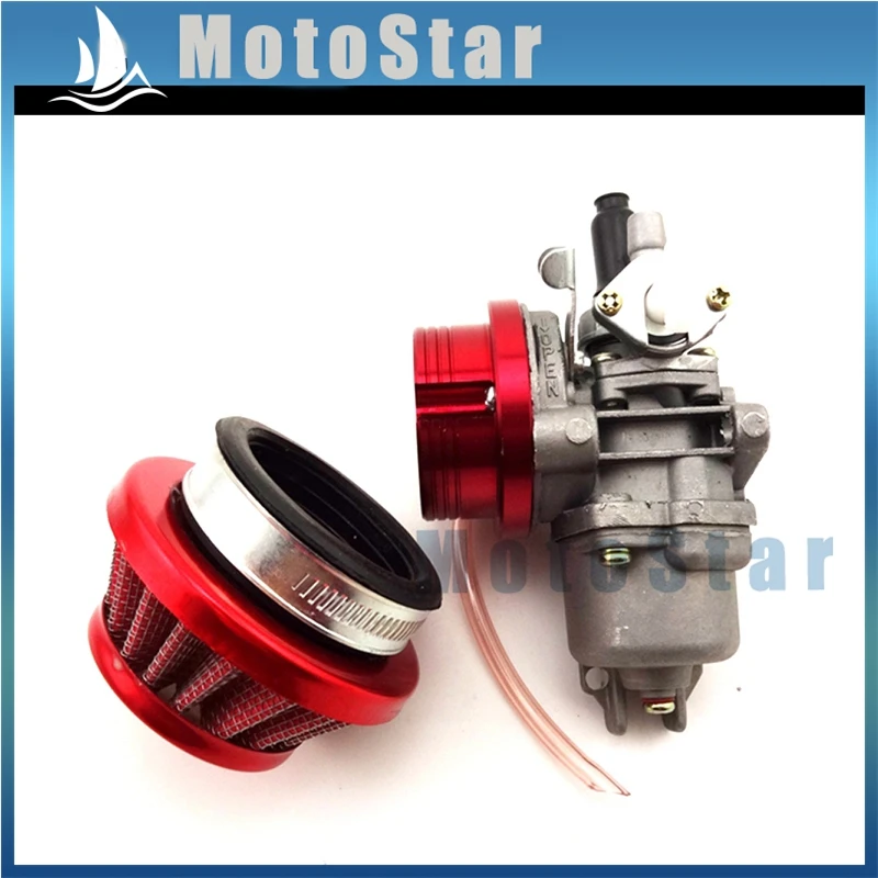 44mm Air Filter + Stack Carburetor Carb For 2 Stroke 47cc 49cc Mini Moto Kids ATV Quad 4 Wheeler Go Kart | Автомобили и мотоциклы