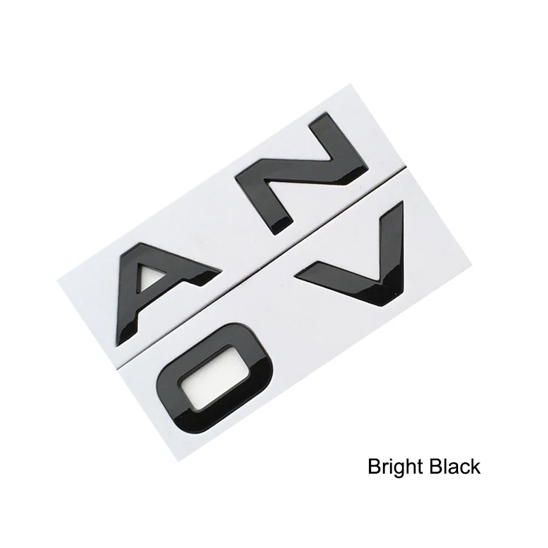 Bright Black Хромированный автомобильный Стайлинг передний или задний автомобильный стикер с номером крышка автомобильный Стиль чехол для Range Rover аксессуары - Название цвета: Bright Black