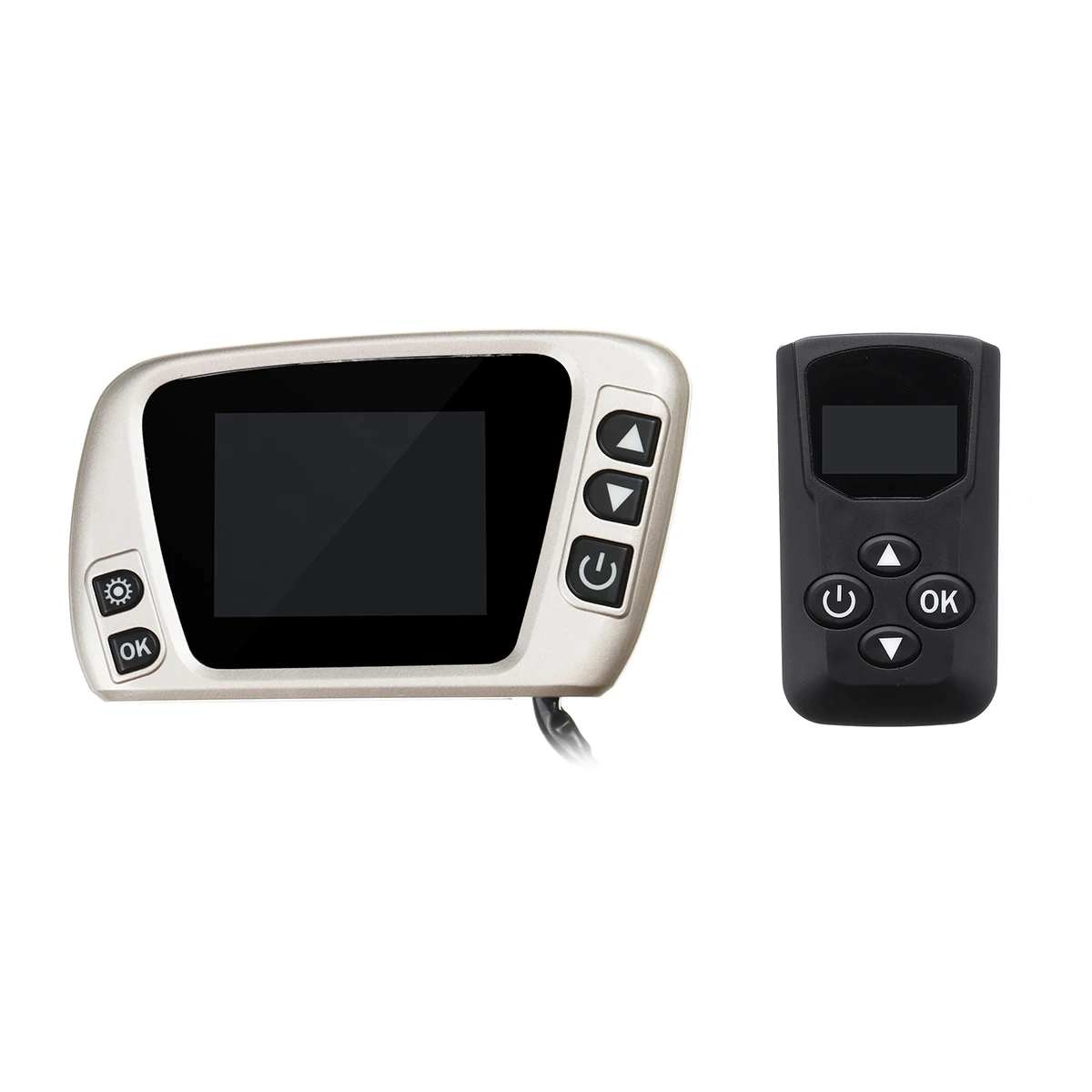 Gold LCD Black Remot Для 5kw/8kw автомобильного обогревателя 12/24V воздушный дизельный Обогреватель стояночный отопитель ЖК-дисплей термостат Дисплей выключатель и пульт дистанционного управления автомобильные аксессуары - Название цвета: Gold LCD Black Remot