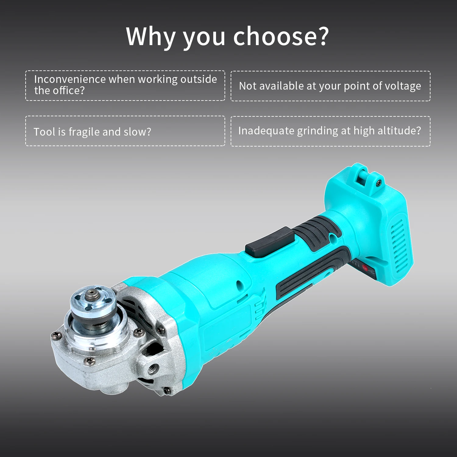 Литиевая электрическая бесщеточная перезаряжаемая угловая шлифовальная машина