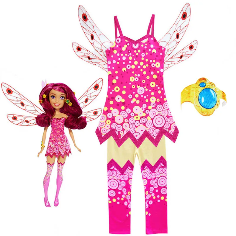 

Halloween Costumes for Kids 2020 Girls Mia Clothes Sets MIA and ME Cosplay Birthday Party Carnival Clothing with Mia Hand Ring