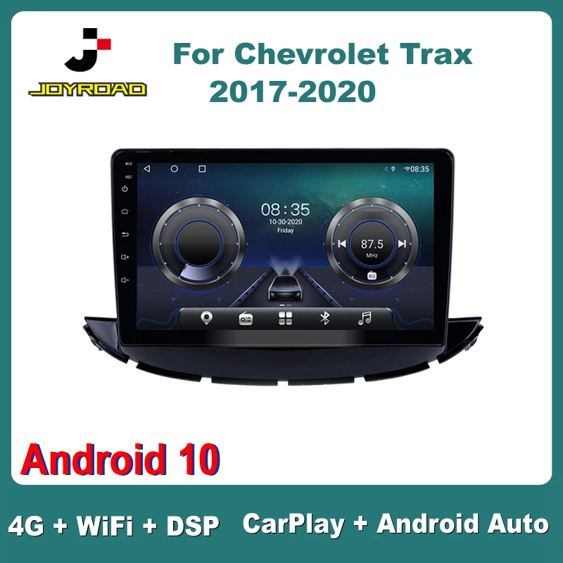 

9"For Chevrolet Trax 2017-2020 silver Android10 Carplay Auto 4G Sim WiFi DSP Car Radio Stereo Multimedia Video Player GPS 2Din