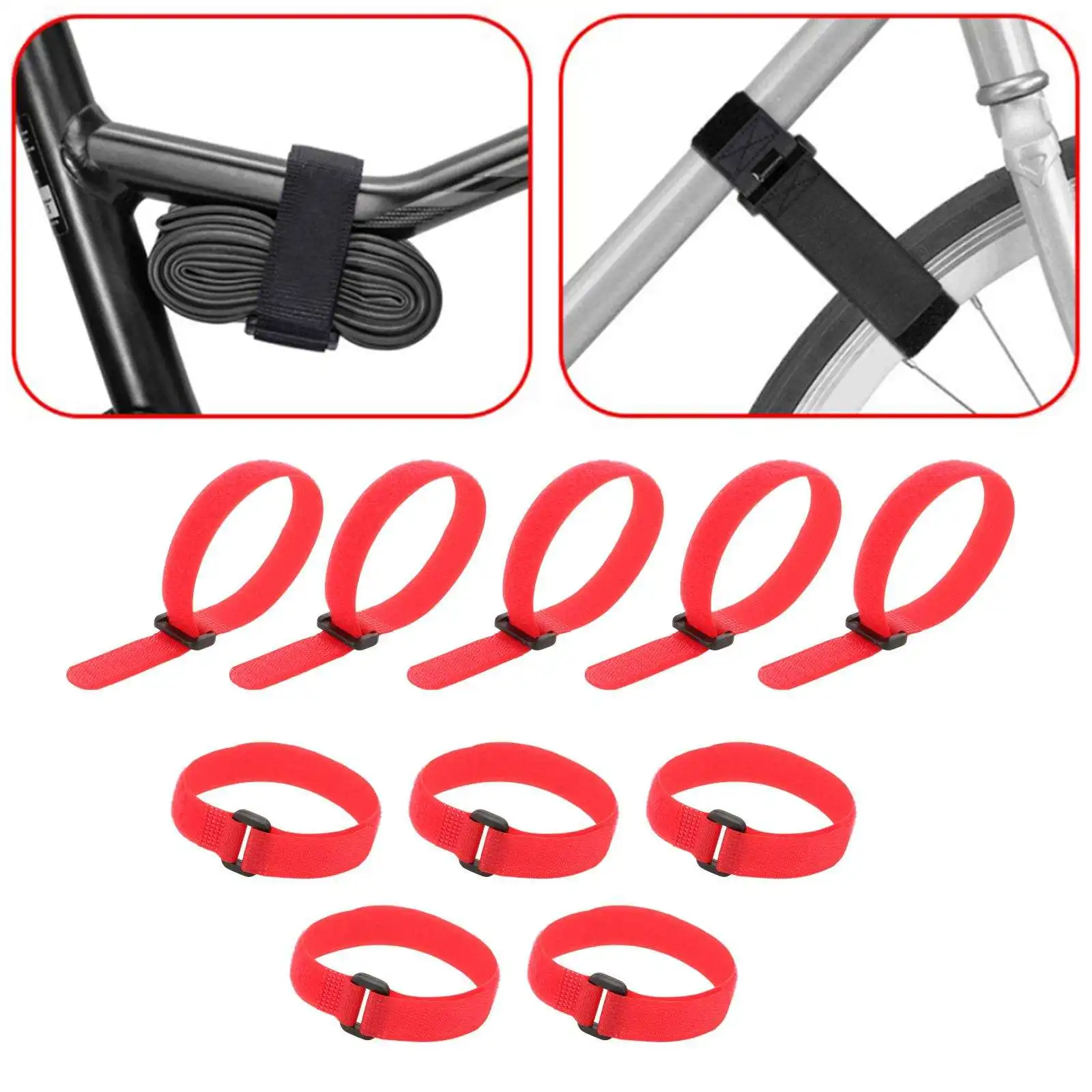 

Велосипедные ремни 10 шт., многоразовый велосипедный насос, мешок для шин, стяжка, органайзер, регулируемый крючок, шнур, кабель, коврик для йоги, крепежная лента