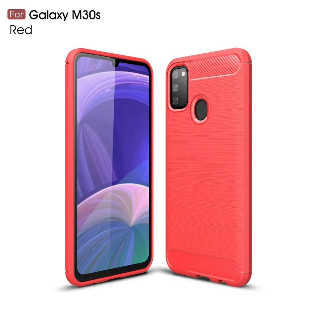 Carbon fiber anti-fall soft mobile phone case for -Samsung -galaxy M40 NOTE 9 10 Plus A70S A6 J4 J8 J6 2018 A8 A9 Star J2 CORE | Мобильные