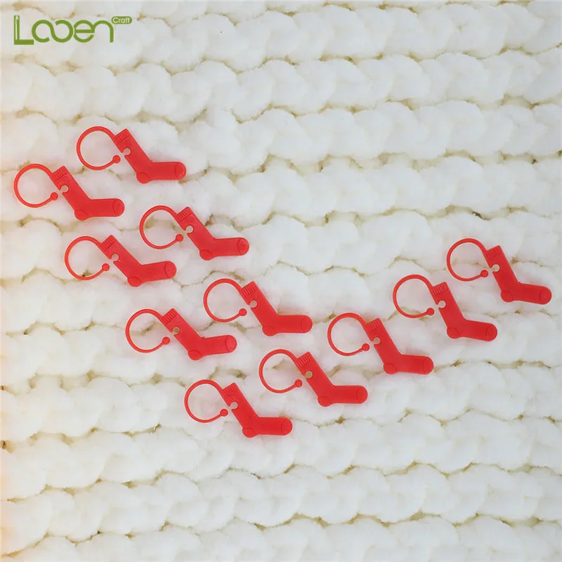 40 шт красный фиксирующий стежок маркеры пластиковые для вязания на спицах