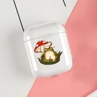 Чехол с рисунком гриба лягушки и Жабы для Apple Airpods 3 2 1 Pro, прозрачный чехол для беспроводных Bluetooth наушников, защитный чехол