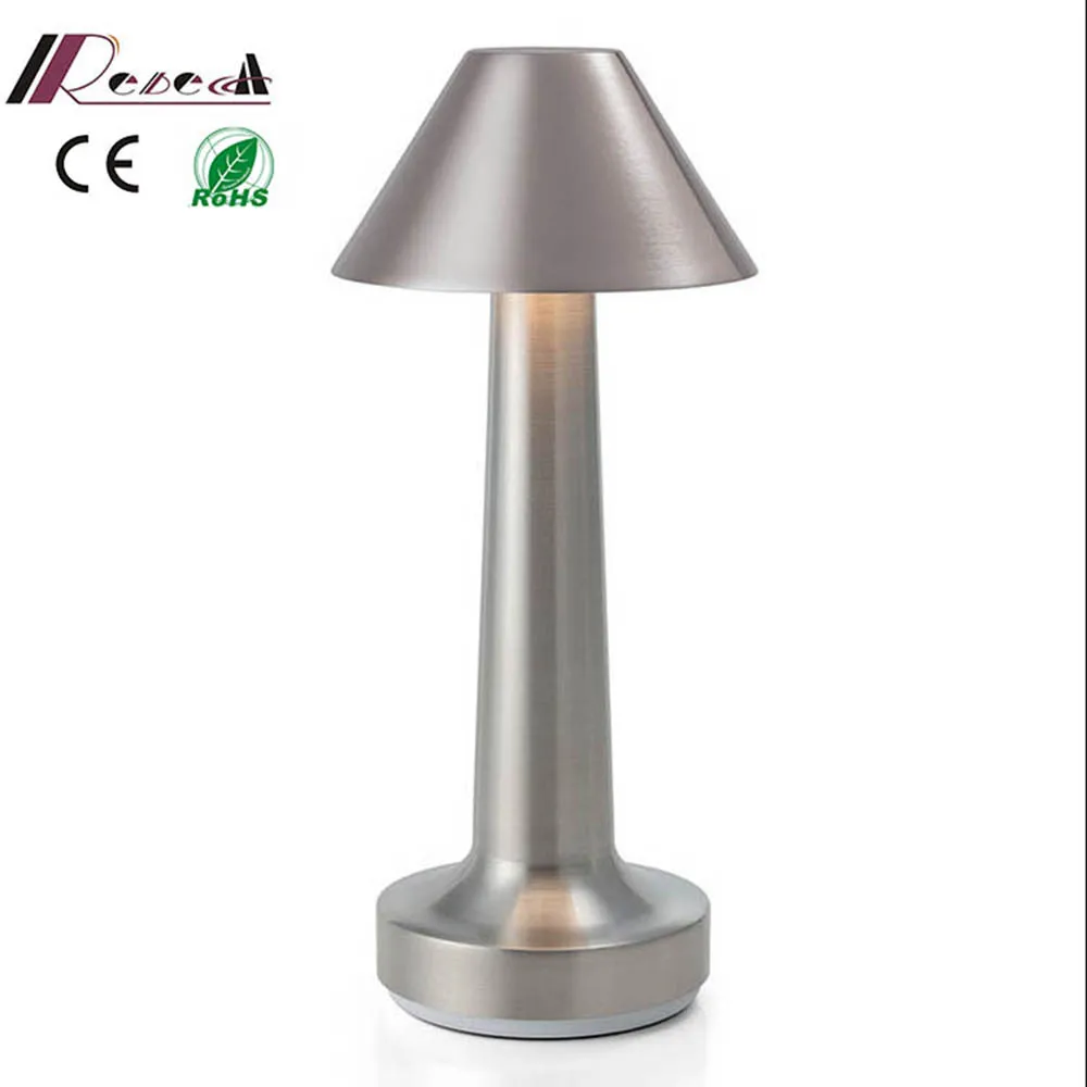 

Rechargeable Restaurant Table Lamp Simple Bar Desk Light Bedsides LED Light Cool Night Lamps for hotel