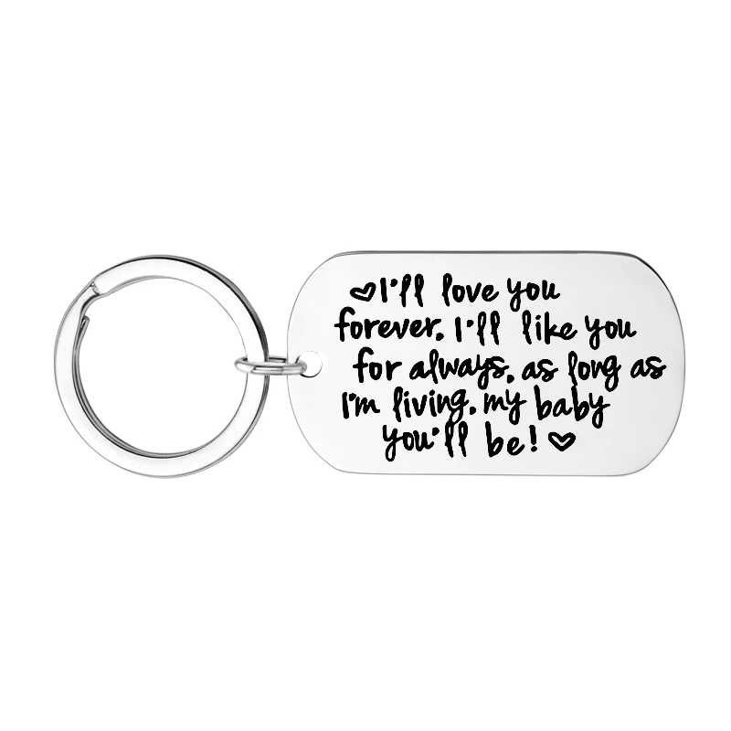 Женская цепочка на день матери подарки ожерелья подвески буквы I Love You Forever Mommy/Baby |