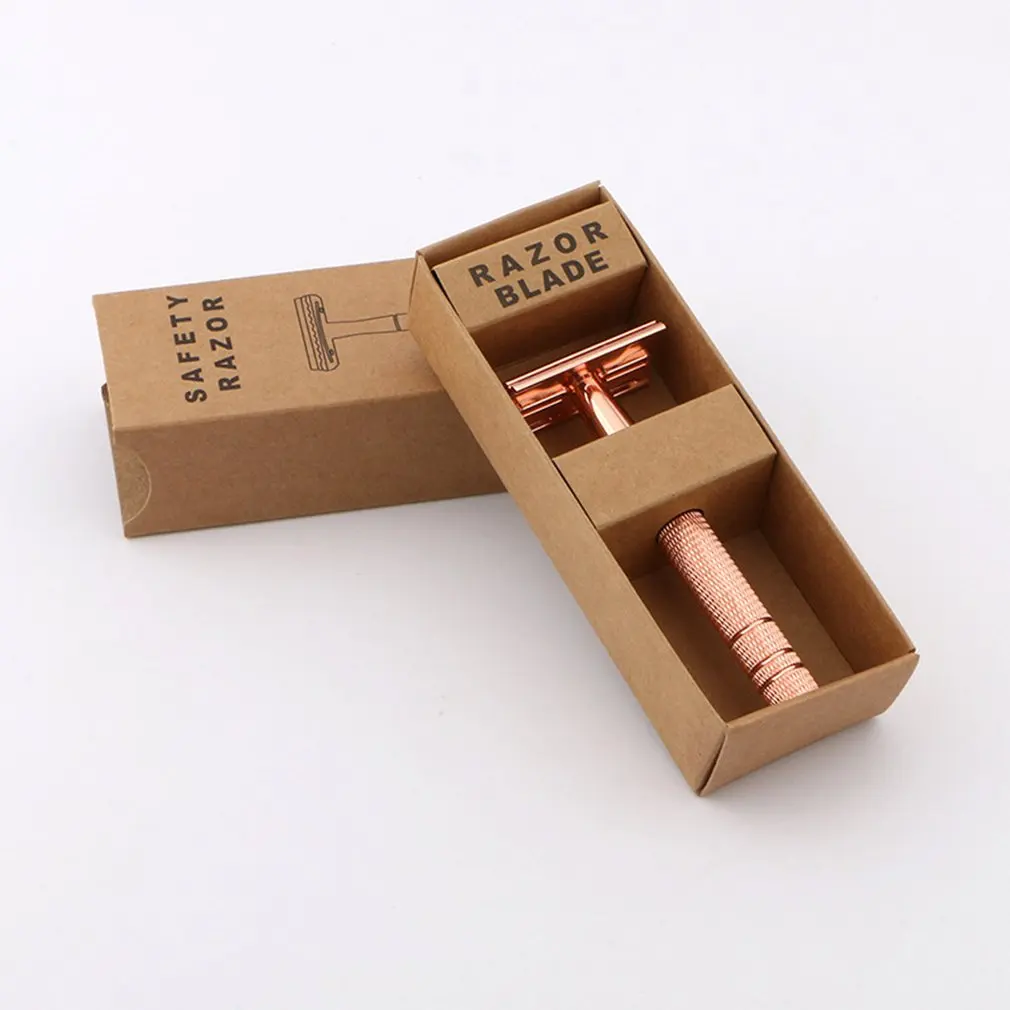 Портативная бритва Экологичная безотходная и пластиковая с двойным краем ручная