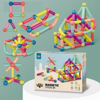 25 64pcs big size funny magnetic building blocks sticks set montessori educational construction toys for kids creative gift