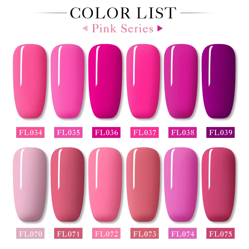 FOUR LILY Rose Red Series Gel Nail Polish 5ml UV Pure Colors Soak Off Semi Permanent Art Lacquer Vernis | Красота и здоровье