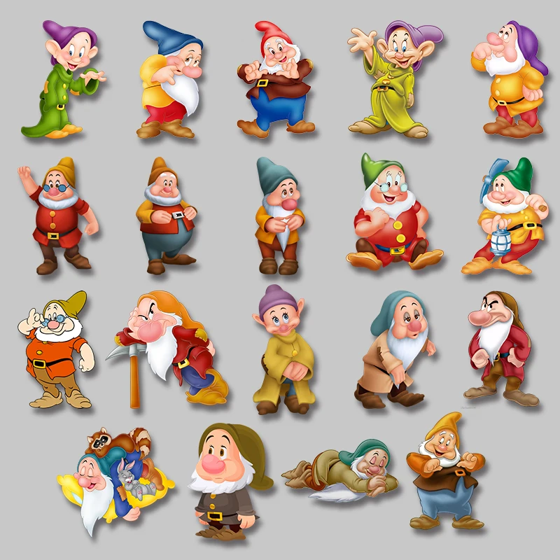 

Cartoon anime dwarf disney pattern Heat Vinyl Ironing Stickers Decor Character Patch for Clothing thermoadhesive patches