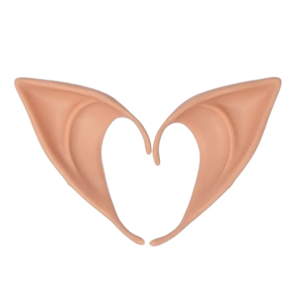 

1Pair Latex High Simulation Soft Harmless Angel Fairy Elf Ears for Halloween Party Decor Cosplay Props