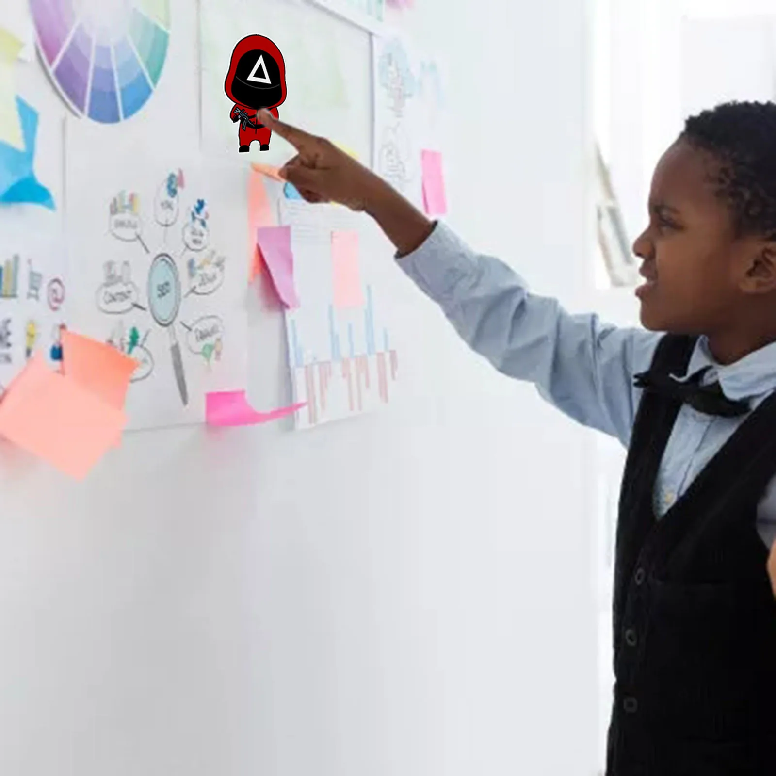 10 шт. Корейская пленка-наклейка для украшения детской комнаты наклейка гостиной