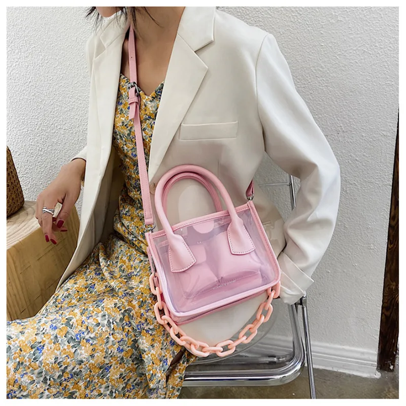 Прозрачный кошелек сумка-мессенджер через плечо с регулируемым ремешком женская