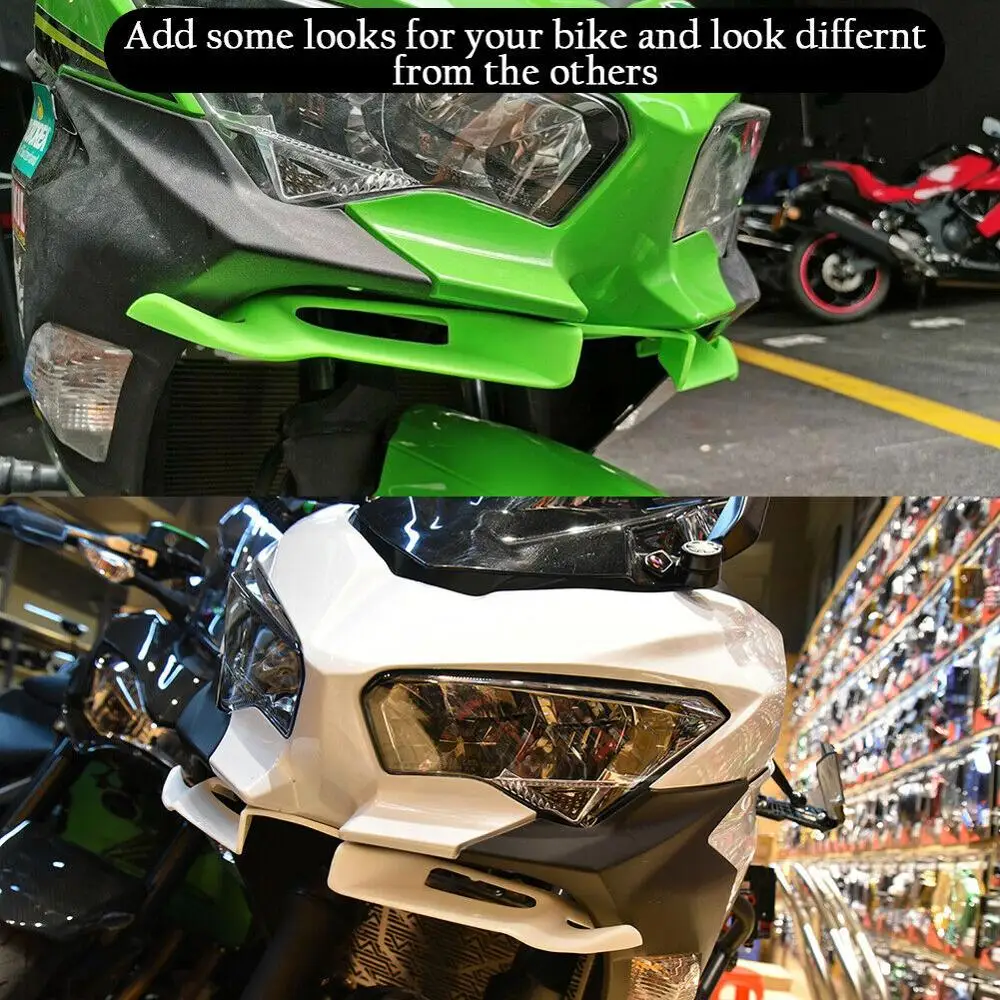 Передний аэродинамический крыльчатый ниндзя для Kawasaki Ninja250 Ninja400 250 400 детали