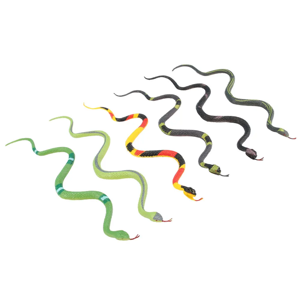 

6pcs Realistic Snake Model Simulation Funny Trick Prop Prank Snake Prop