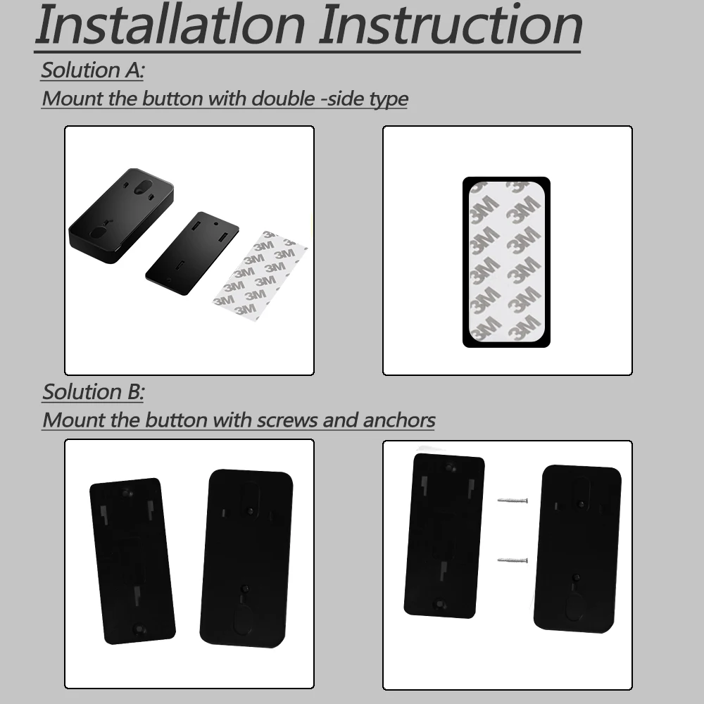 

CACAZI Wireless Waterproof Doorbell Smart Battery Button 52 Songs 300M Remoto Household Call wireless Receiver 75-250V US Plug