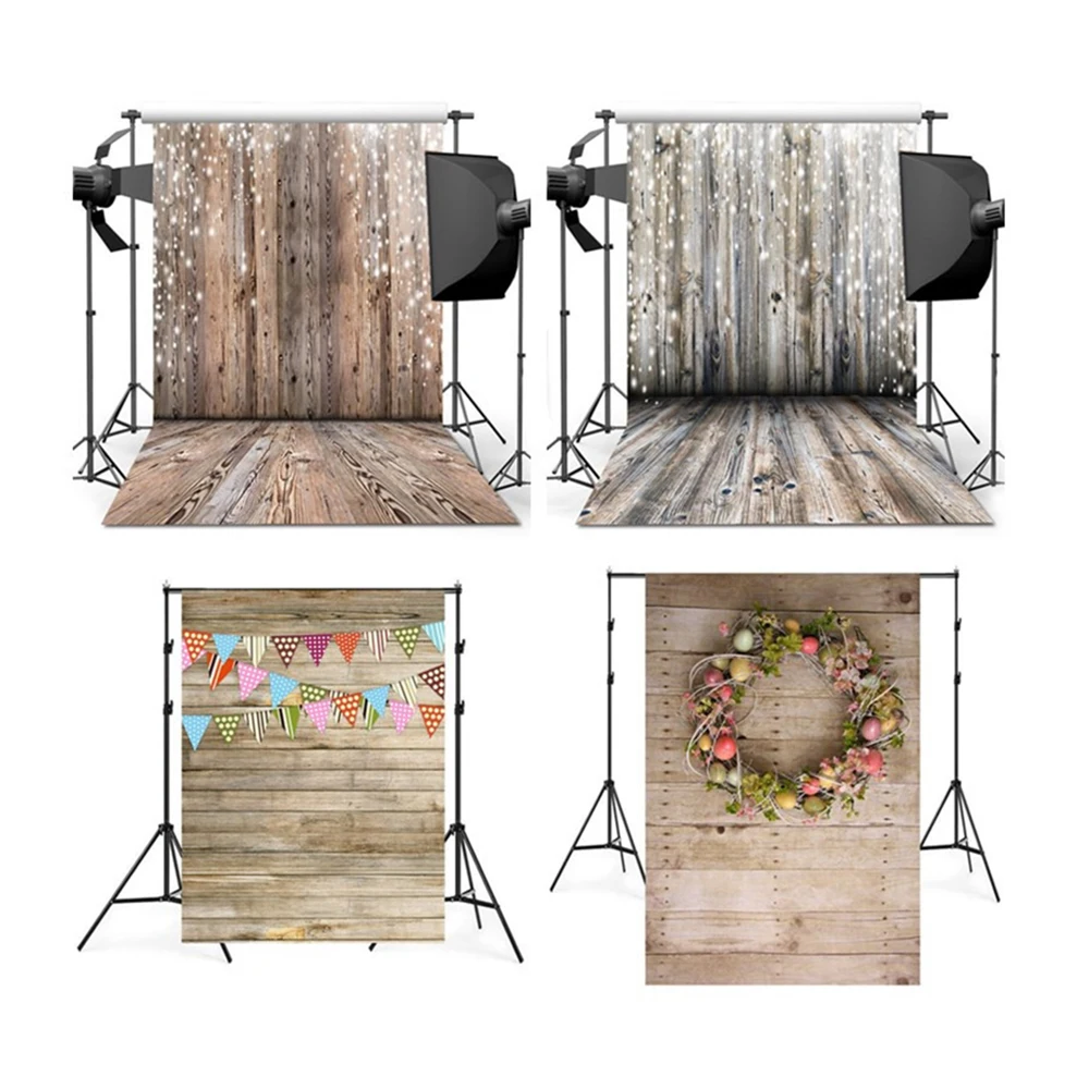 Retro Wooden Board Planks Texture Photography Backgrounds Studio Video Photo Background Backdrop Cloth Props For Food | Дом и сад