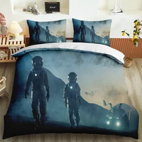 fashion pillowcase duvet cover set 3d print galaxy starry sky beding set custom outer space bedroom decor queen king single