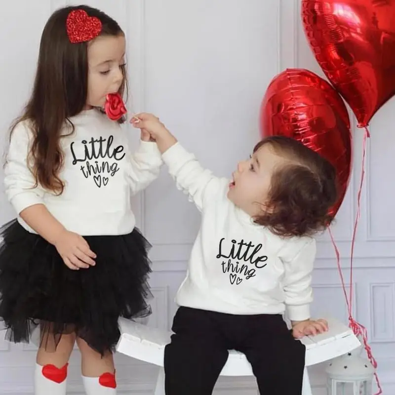 

fall parent-child clothes mom baby and daughter print sweater loose casual long sleeve black and white sweater family clothes