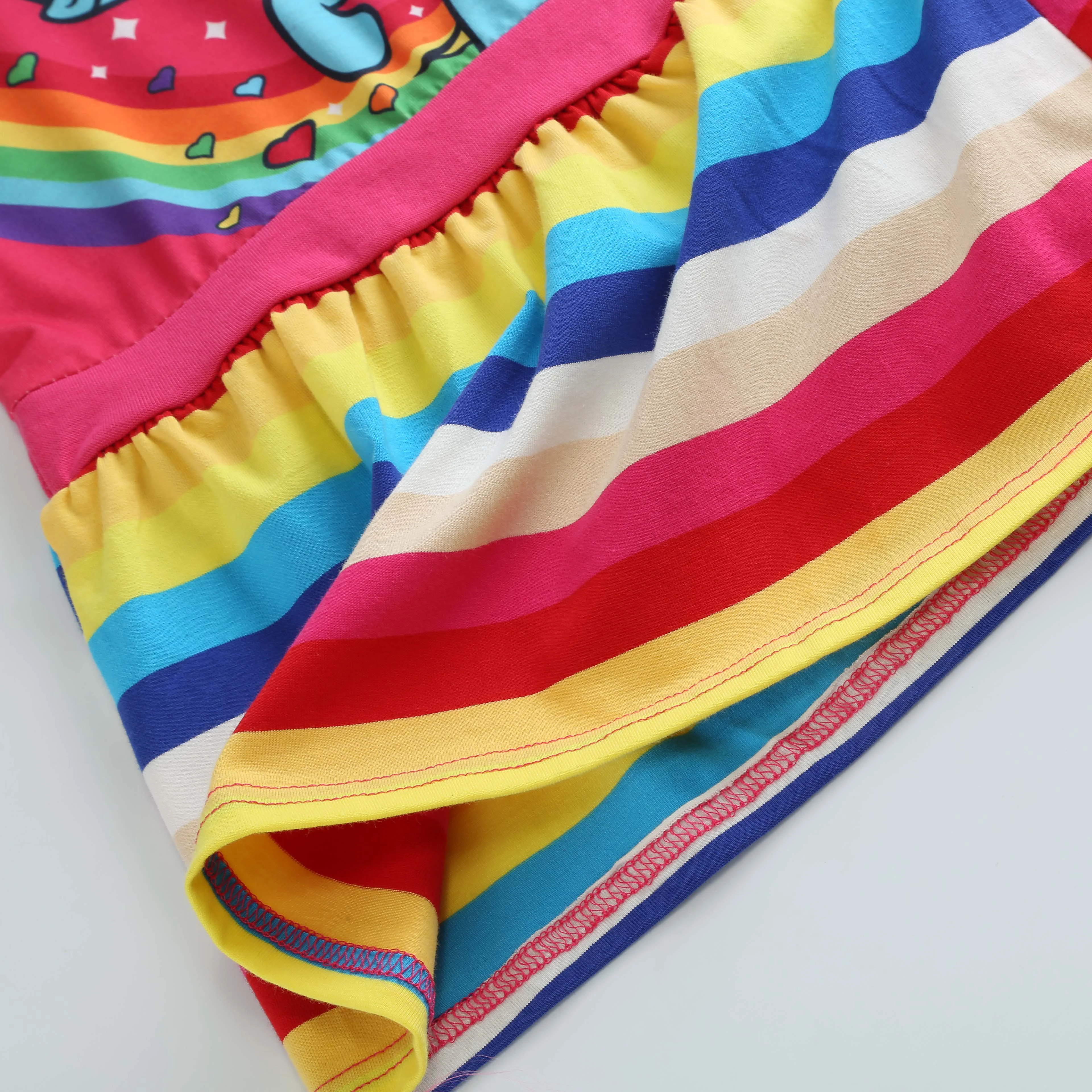 Детское платье для девочек с длинным рукавом Рождественский Радужный костюм