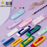 Pushing Eraser Color Case Eraser Top Clean Color Eraser 72pcs