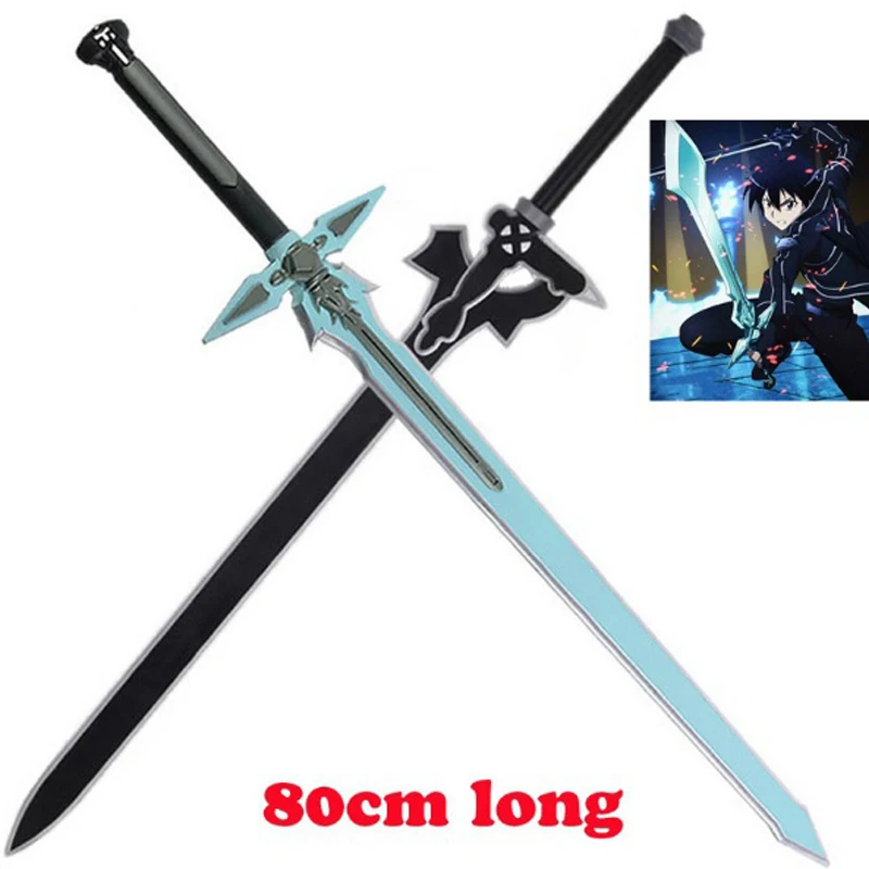 1:1 искусство меча онлайн Темный Repulser Kirito Kirigaya меч Kazuto Косплей prop Yuuki Asuna черный